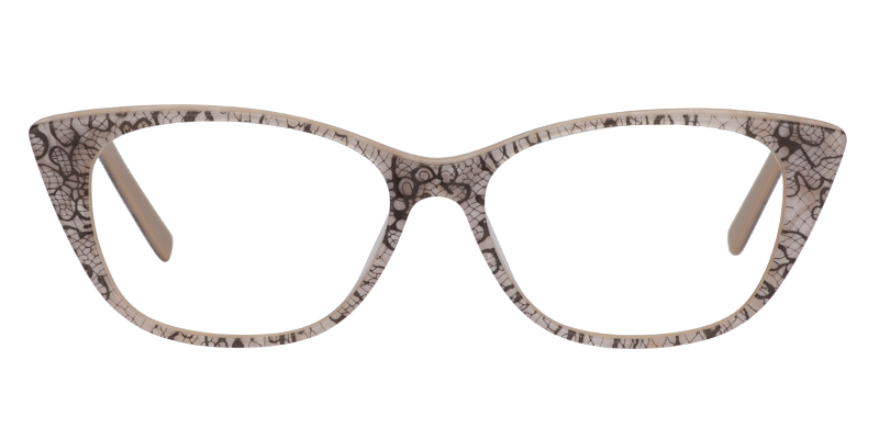 Cateye Beige Glasses0