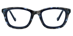 Ryan Rectangle Dark Blue Glasses0