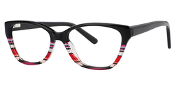 Esther Rectangle Black Glasses2