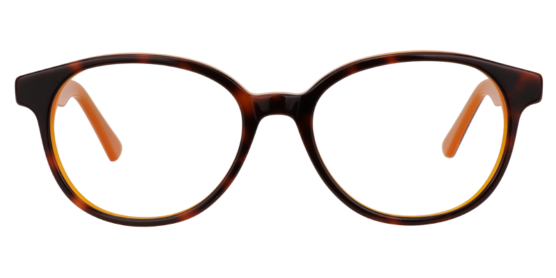 Oval Orange Glasses0