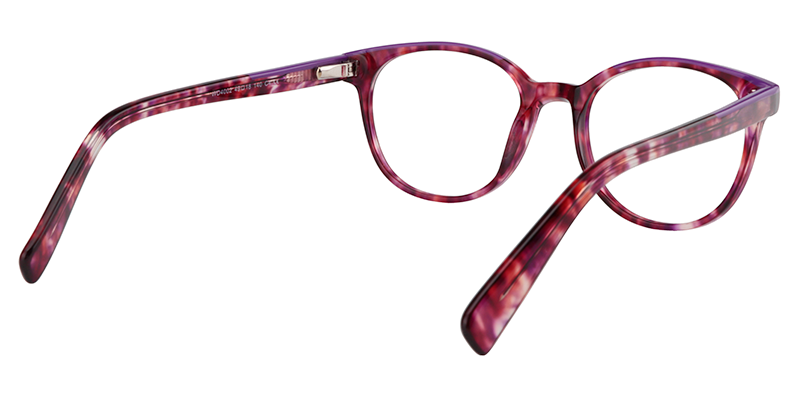 Round Red Floral Glasses5