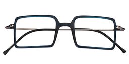 Amelia Rectangle Blue Glasses1