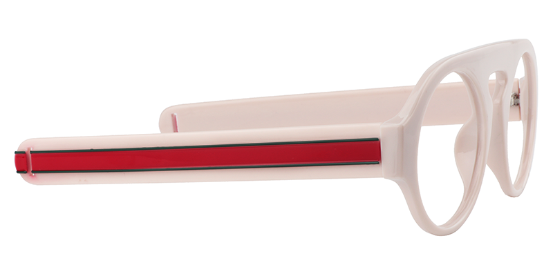 Round Creamy Glasses | Zeelool Glasses4