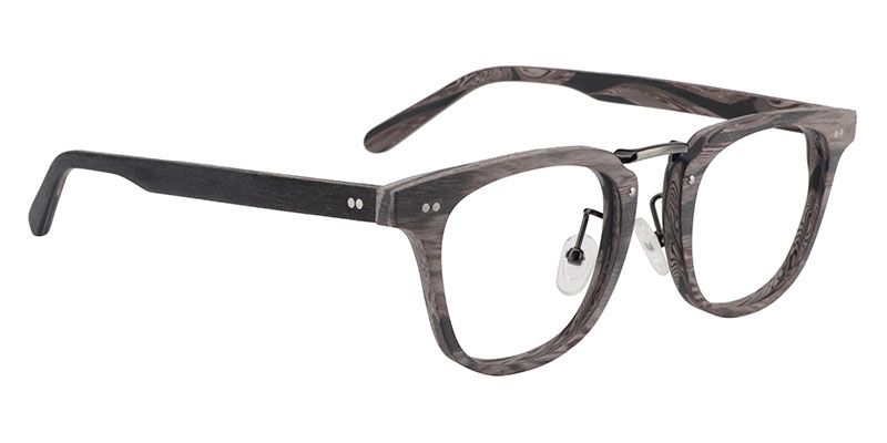 Rectangle Gray Glasses | Zeelool Optical3