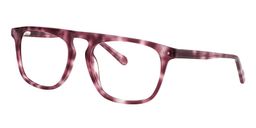 Cynthia Rectangle Pink Tortoise Glasses 3