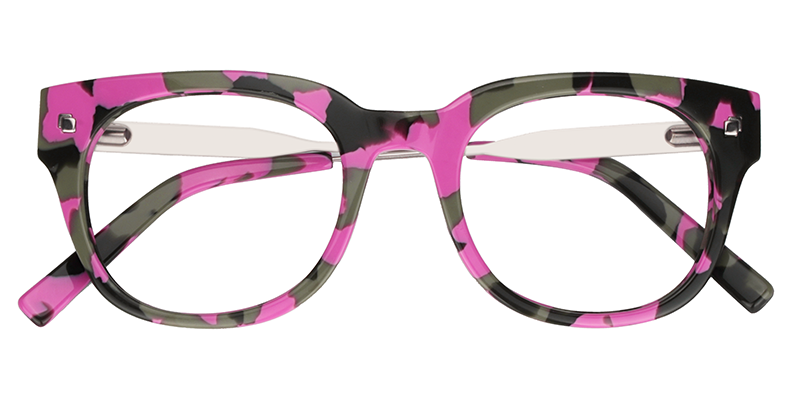 Round Bright Pink Glasses1