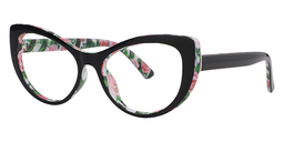 Ishara Cateye Black Glasses2
