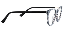 Odette Round Black-Clear Glasses4