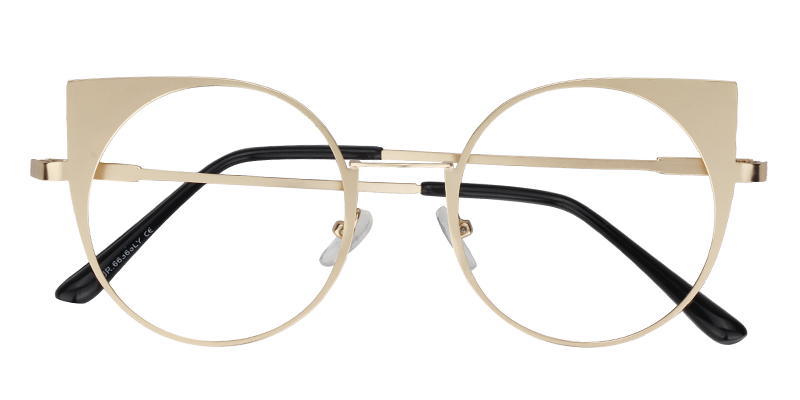Cateye Gold Glasses1