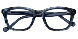 Ryan Rectangle Dark Blue Glasses1