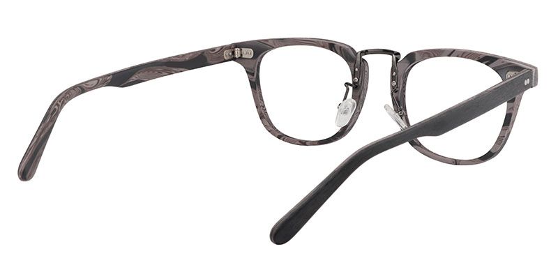 Rectangle Gray Glasses | Zeelool Optical5