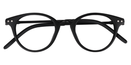 Benton Round Black Glasses1