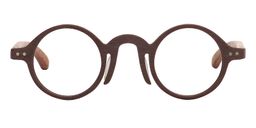 Alexis Round Brown Glasses0