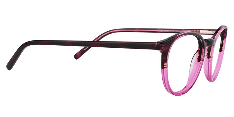 Round Bright Pink Glasses | Zeelool Eyeglasses Online4