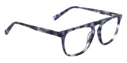 Cynthia Rectangle Blue Tortoise Glasses 2