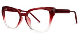 Yushica Square Red Glasses1