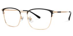 Stanage Browline Gold Glasses1