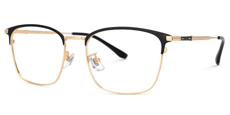 Stanage Browline Gold Glasses