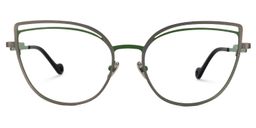 Khan Cateye Gray Glasses0