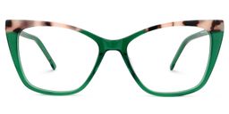 Florine Cateye Green Glasses0