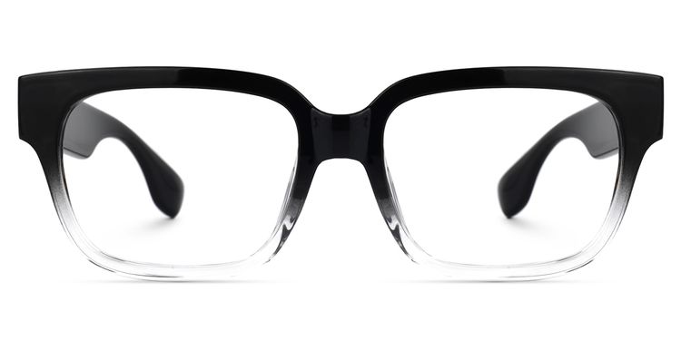 Brisco Square Black-Clear Glasses