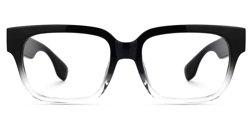 Brisco Square Black-Clear Glasses