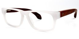 Leshon Rectangle White Glasses1