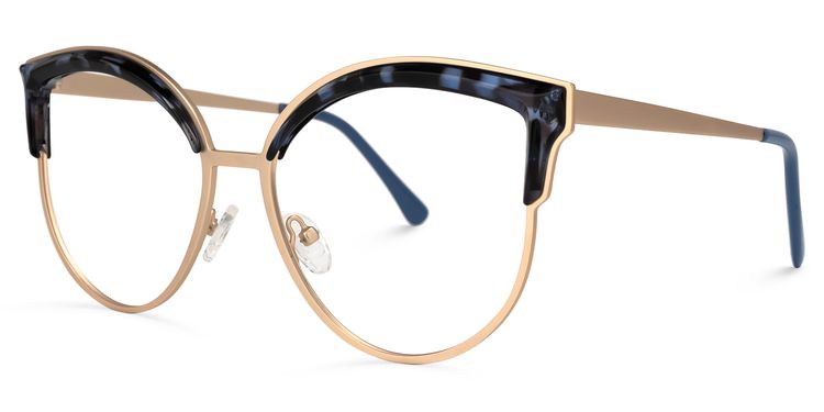 Laureano Browline Blue-Tortoise Glasses