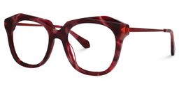 Caraballo Geometric Red-Tortoise Glasses1
