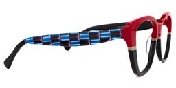 Manette Square Red Glasses2