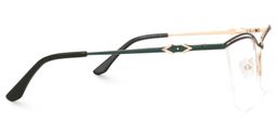 Sheri Cateye Green Glasses2