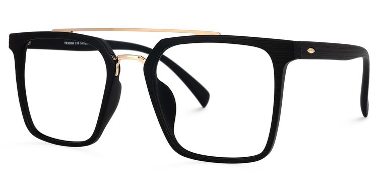 Shumac Square Black Glasses