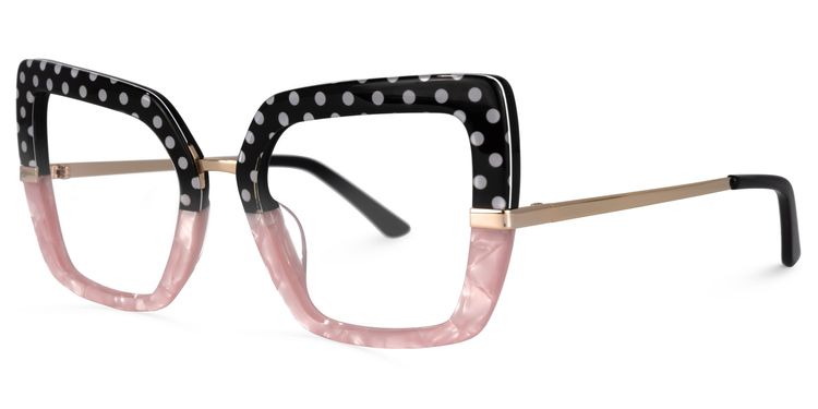 Natalin Square Pink Glasses
