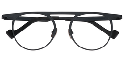 Baillie Round Dark Blue Glasses1