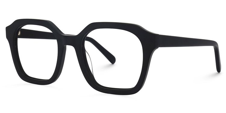 Crittenden Square Black Glasses