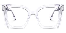 Khadra Clear Square Glasses0