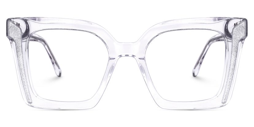 Khadra Clear Square Glasses