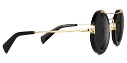Martis Black Round Sunglasses2