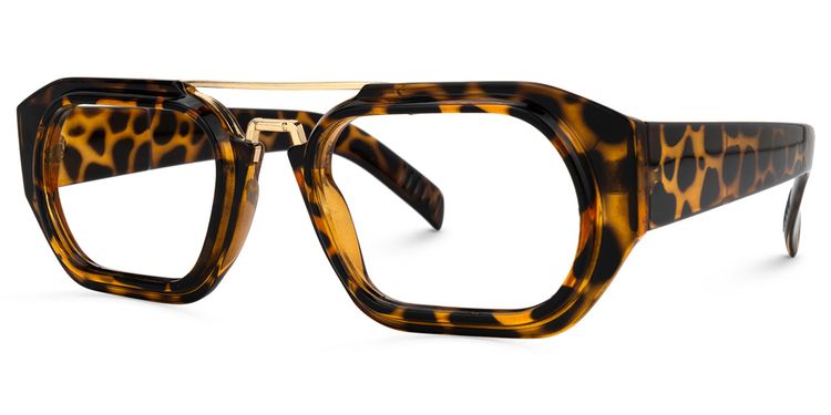 Ineabell Geometric Tortoise Glasses