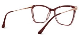 Krystle Square Red Glasses3