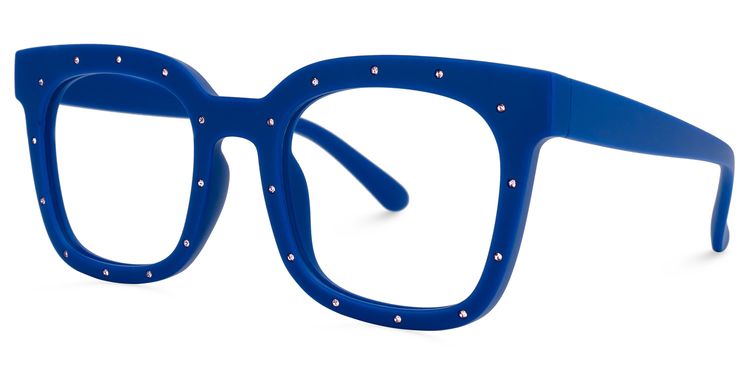 Eussub Square Blue Glasses