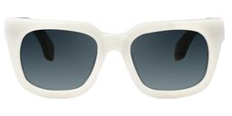 Diana Rectangle White Glasses12
