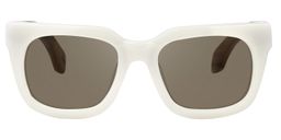 Diana Rectangle White Glasses9