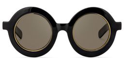 Calhoun Round Black Glasses10