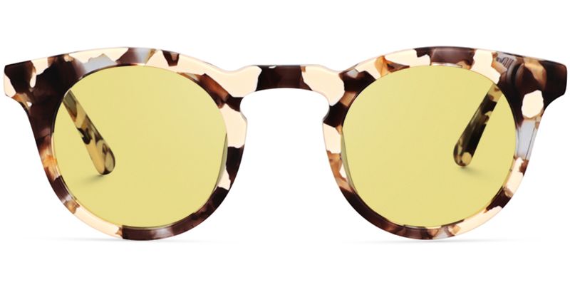 Round Light Tortoise Glasses12