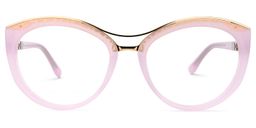 Carol Cateye Pink Glasses0
