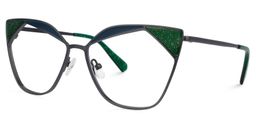 Chaparro Cateye Green Glasses1