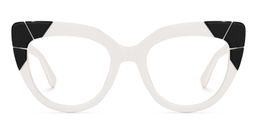 Lloyd Cateye White Glasses0