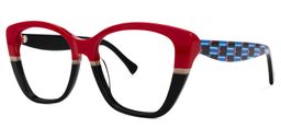 Manette Square Red Glasses1