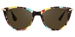 Clement Cat Eye Floral Glasses10